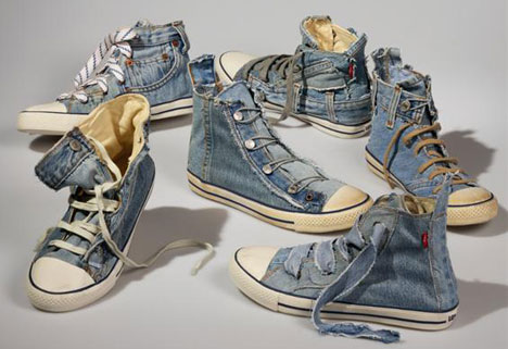 Levis Reused Jeans Shoes