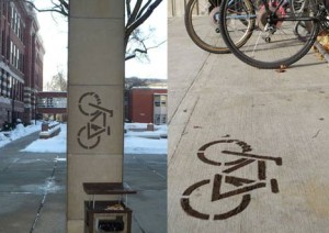 Stencil van modder
